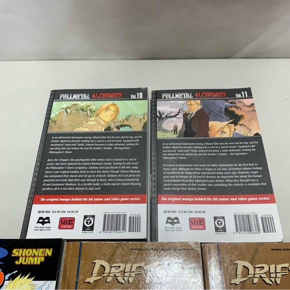 9 Japanese Comic /Anime-Naruto,FullMetal Alchemist,Drifter,Yagyu Ninja Scrolls - Picture 13 of 15